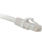 ENET Cat6A White 10Ft Molded Boot Patch Cable C6A-WH-10-ENC